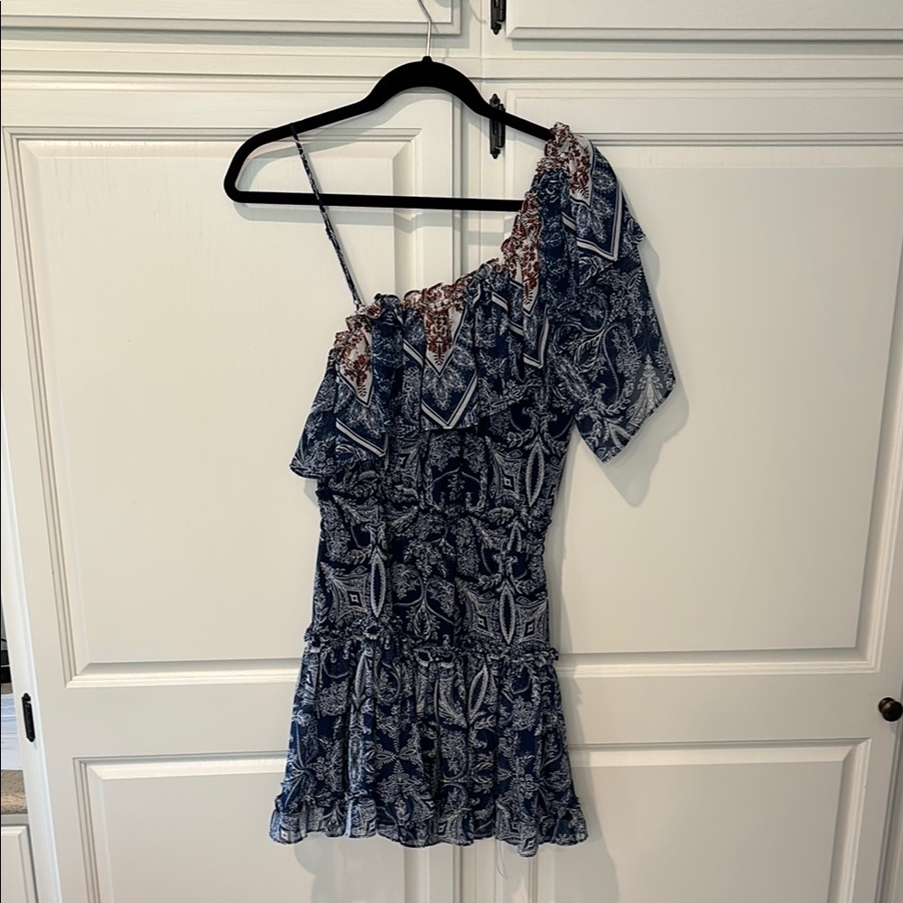 Misa Los Angeles Asymmetrical One-Shoulder Sundress